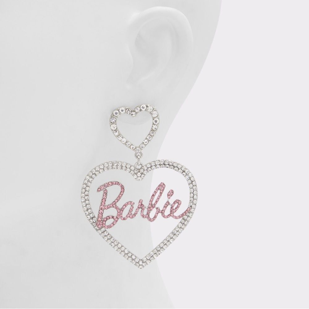 NWT Limited Edition Barbie x Aldo Pink Chandelier Earrings - Picture 2 of 2